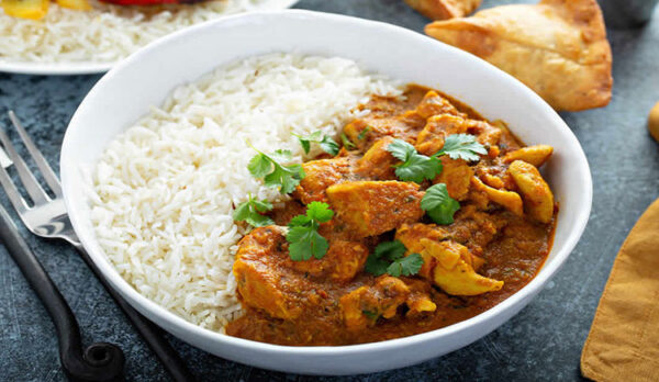 Curry de poulet au lait de coco