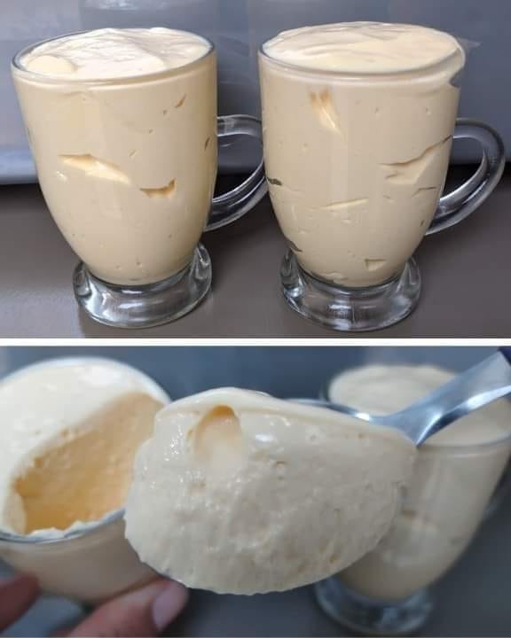 Dessert Sans Lait Concentré Crème Au Lait