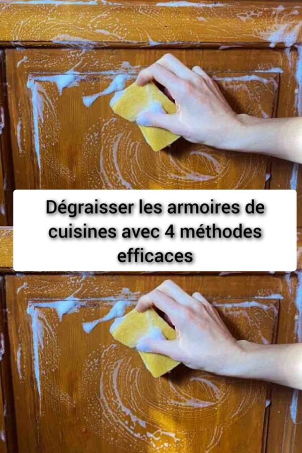 Dégraisser les armoires de cuisines avec 4 méthodes efficaces