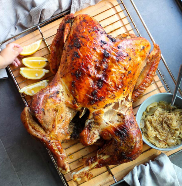 Dinde de Noël rôtie aux épices
