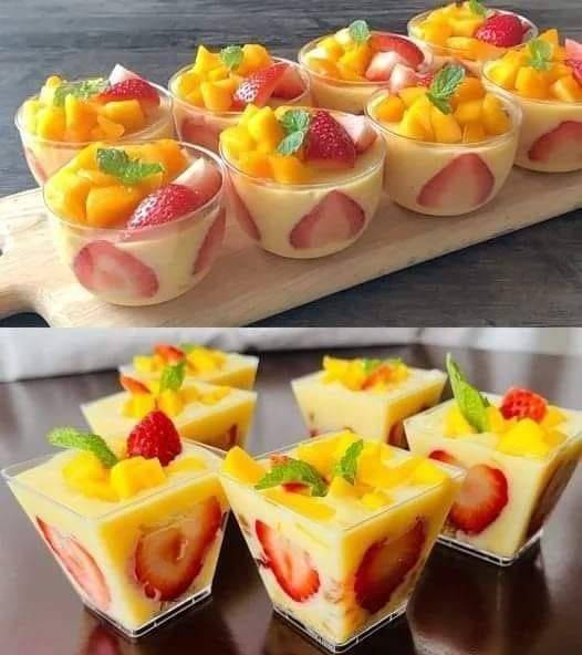 Délice Tropical : Recette Express de Mousse Mangue et Fraises
