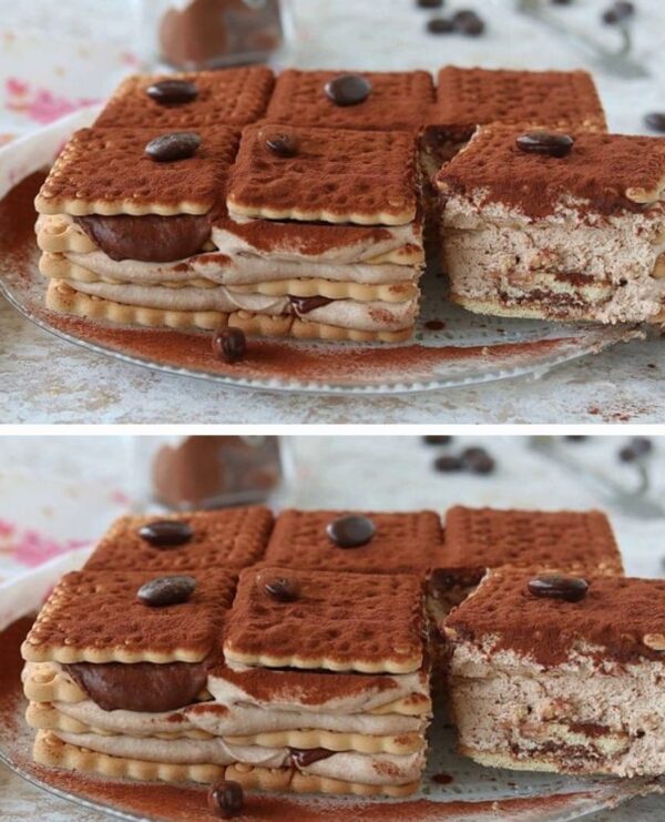 Délicieux Gâteau de Biscuits Crémeux au Café et Nutella – Recette Irrésistible à Essayer