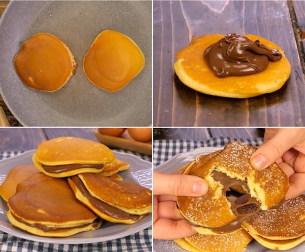 Dorayaki à la crème de noisette : moelleux, moelleux et moelleux !