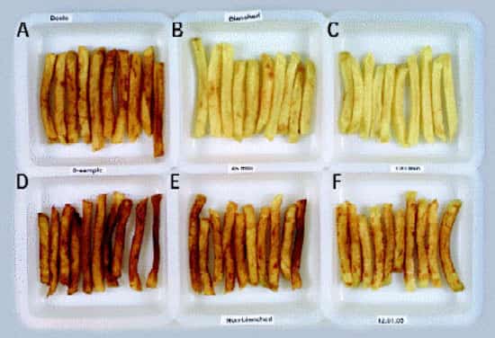 Plus les frites sont cuites, plus elles contiennent de l'acrylamide