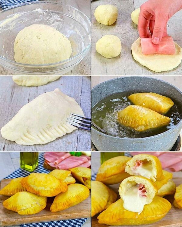 EMPANADAS DE JAMBON ET FROMAGE – Tourtes à la main