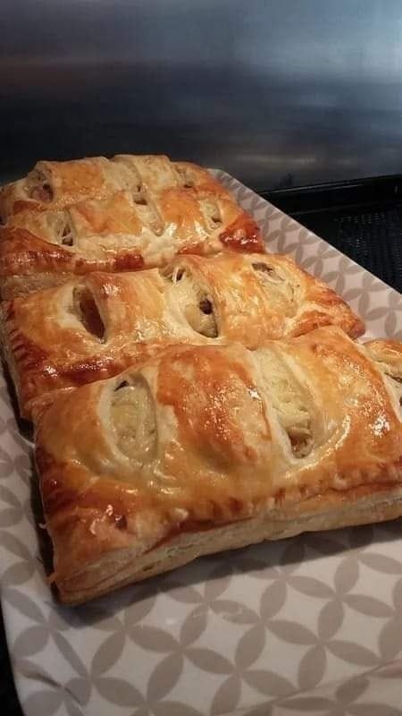 Feuilleté jambon champignons