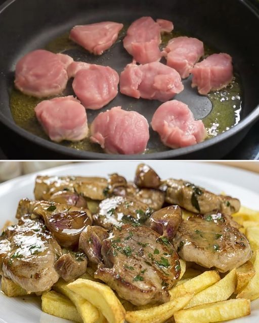 Filet de porc au vin blanc