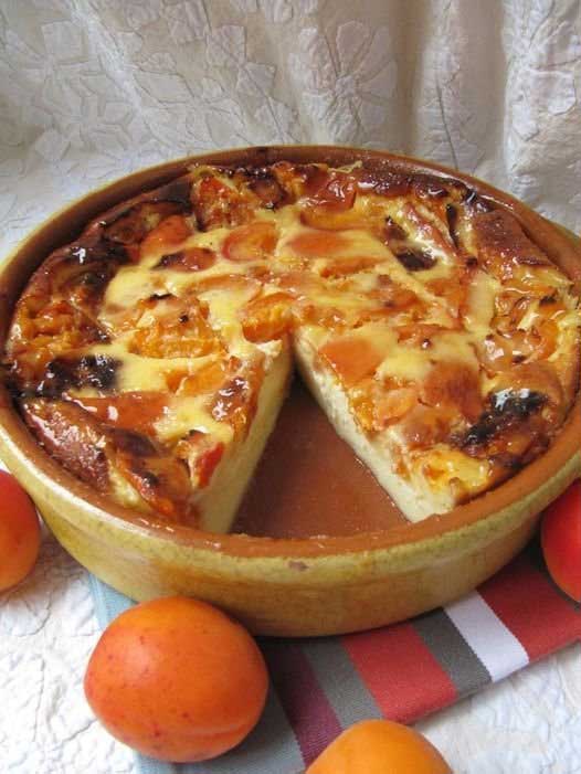 Flan aux abricots