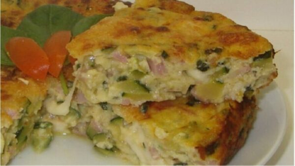 Flan de courgettes au jambon