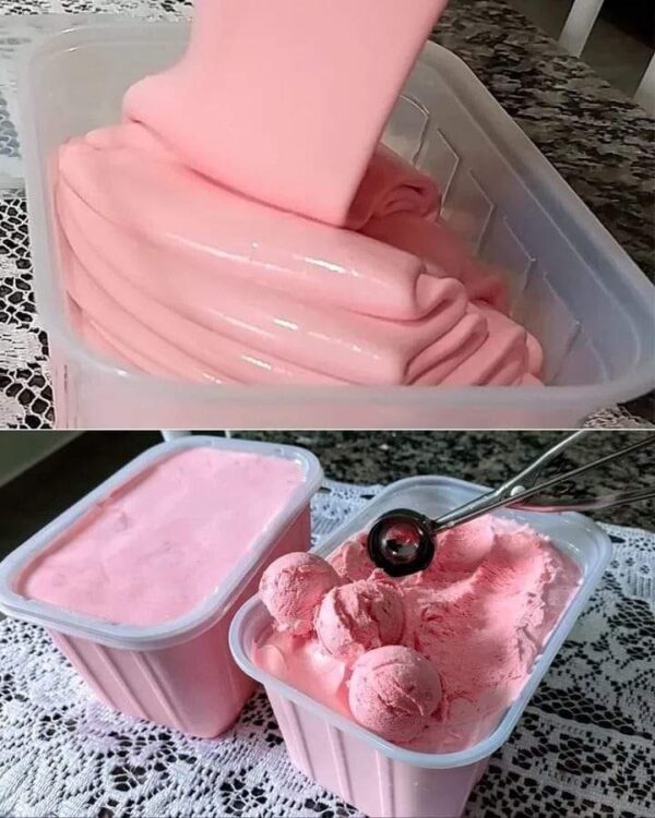 GLACE A LA FRAISE MAISON