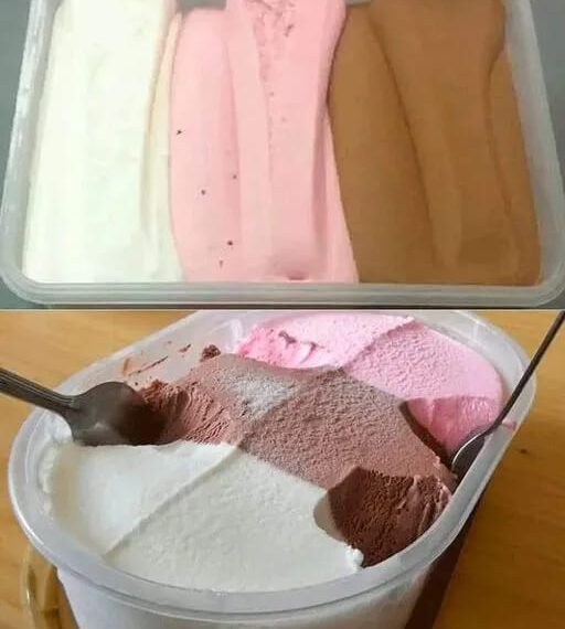 GLACE DE TROIS SAVEURS