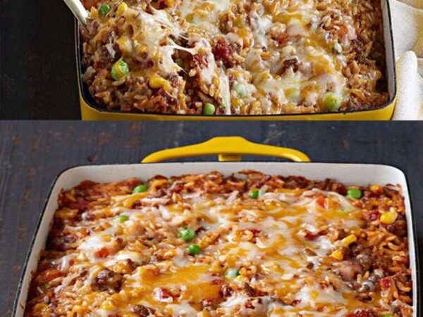 GRATIN DE RIZ À LA VIANDE HACHÉE RECETTE MEXICAIN