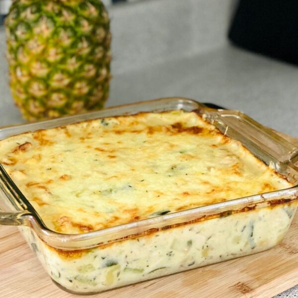 GRATIN PDT, COURGETTES, POULET
