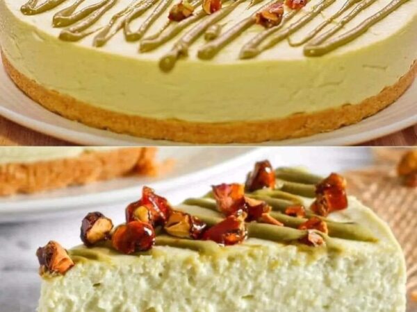 GÂTEAU AU FROMAGE ET PISTACHES