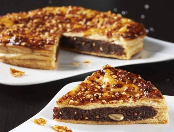 Galette des rois frangipane au chocolat et nougatine
