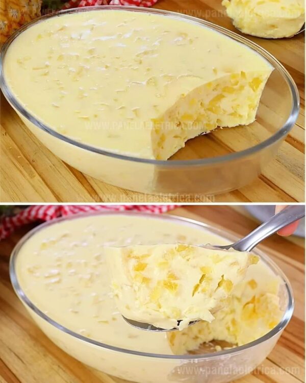 Glace à l’ananas simple un délicieux dessert