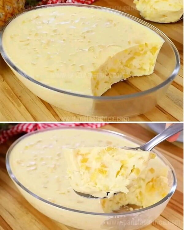 Glace à l’ananas simple un délicieux dessert