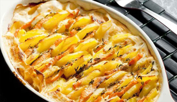 Gratin au Saumon et Pommes de terre Fondantes
