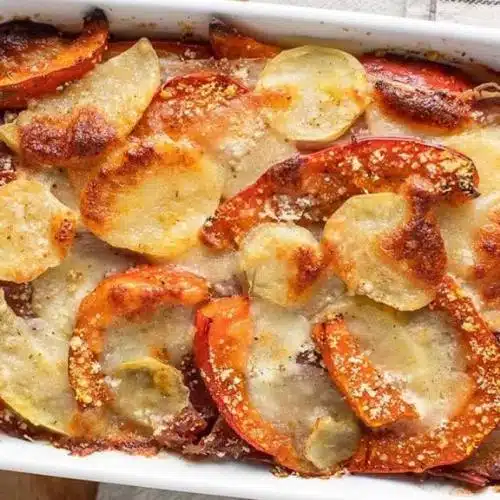 Gratin de courge et pommes de terre