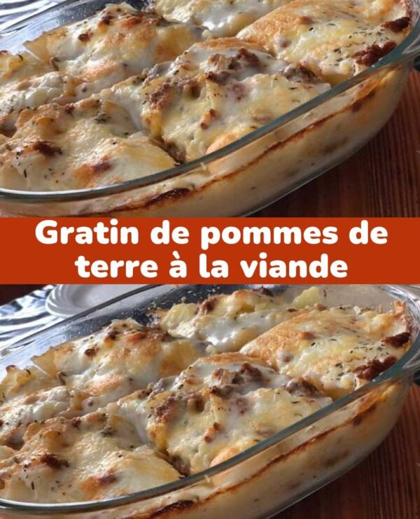 Gratin de pommes de terre à la viande