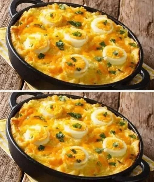 Gratin d’œufs à la Purée de Pommes de Terre