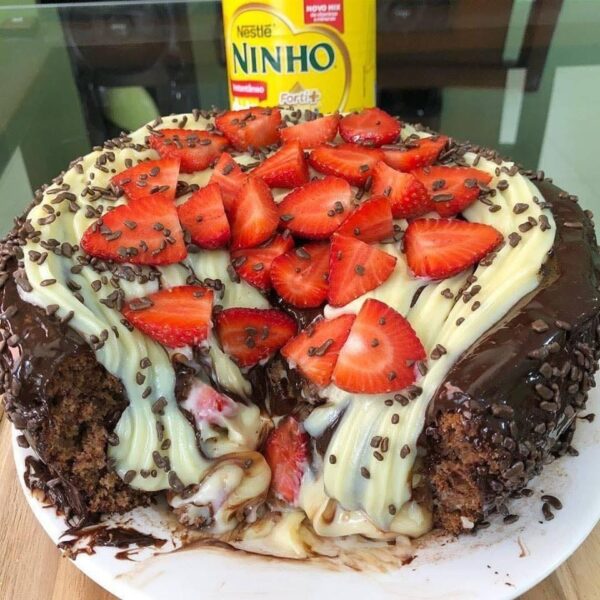 Gâteau BOMBOM aux fraises