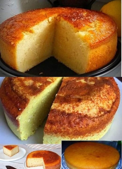 Gâteau au lait et à la semoule ultra moelleux parfumé à la vanille et au citron