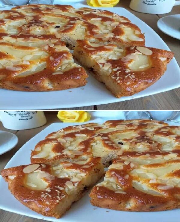 Gâteau au yaourt poires amandes facile