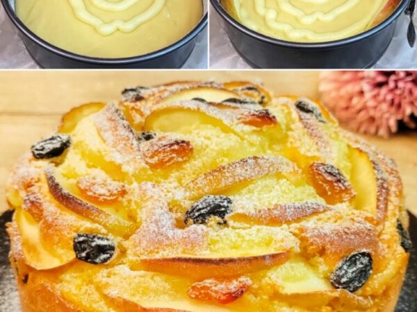 Gâteau aux pommes et à la crème