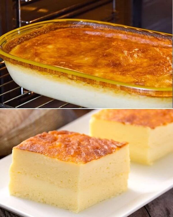 Gâteau crémeux, un délicieux dessert prêt avec seulement 3 ingrédients !