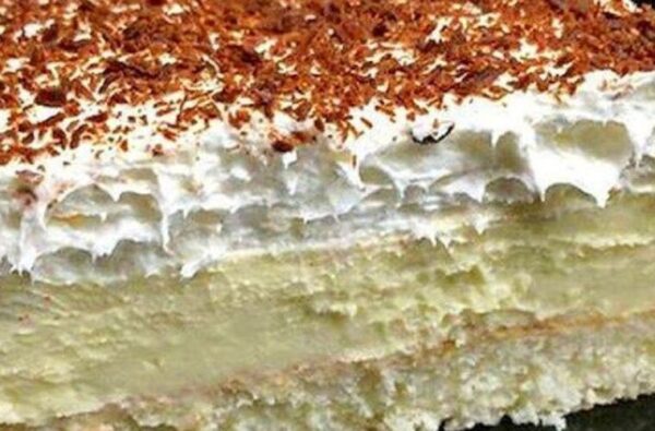 Gâteau à la crème à la vanille sans cuisson