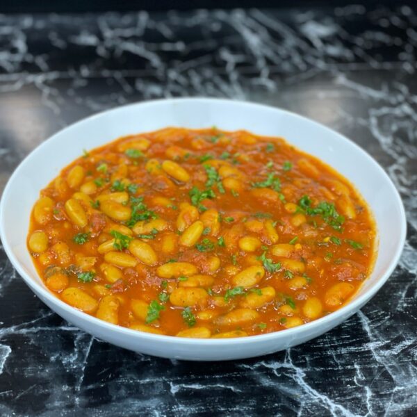 HARICOTS BLANCS À LA SAUCE TOMATE (LOUBIA)