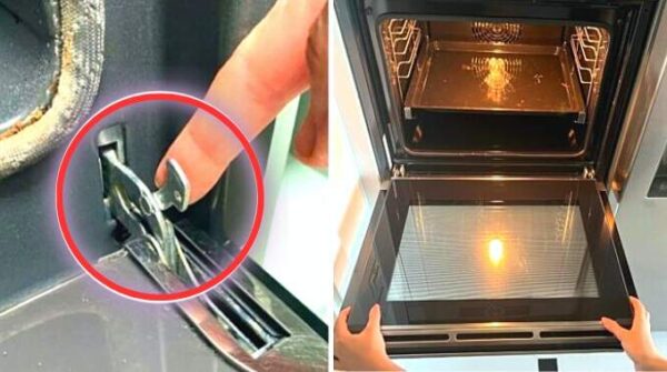 Il y a un Bouton sur la Porte du Four : Il a une Fonction Bien Utile Pour le Nettoyage.