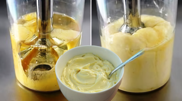Je n’achète plus de mayonnaise en magasin, je la fais à la maison SANS œufs ni vinaigre en 1 minute : Merci à ma sœur pour la RECETTE !