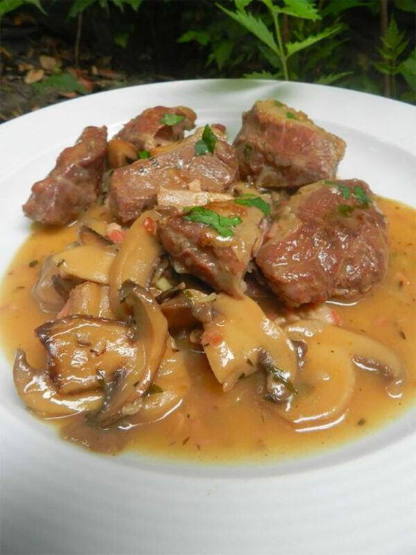 Joues de Porc aux Champignons