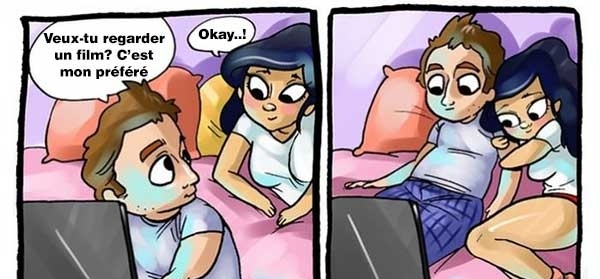 LES FILLES PENDANT UN FILM DE GARS