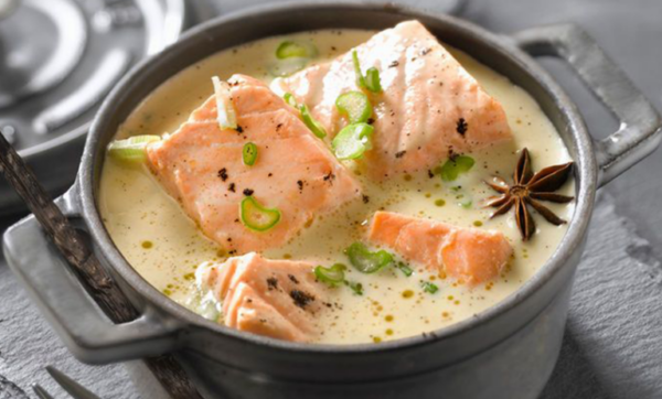 La blanquette de saumon. Simple, et si bon