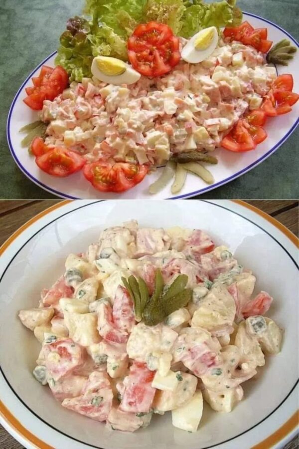 La vraie salade piémontaise traditionnelle