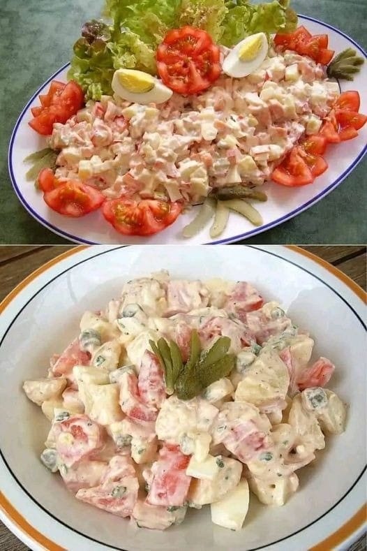 La vraie salade piémontaise traditionnelle