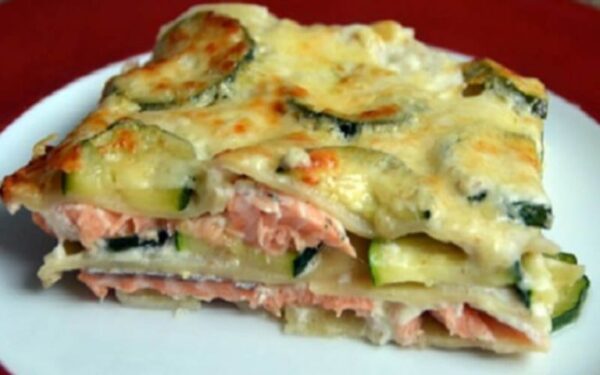 Lasagne saumon courgettes