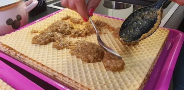 Le gâteau gaufré de grand-mère sans cuisson, tout simplement délicieux !