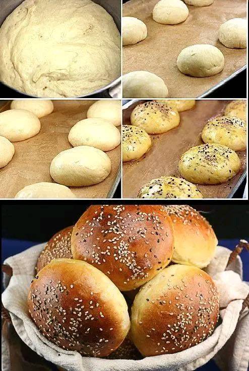 Le pain à hamburger maison