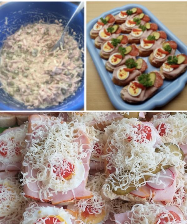 Le soir du Nouvel An, je prépare une délicieuse salade RÉTRO (d’après ČSN de 1976) : les petits pains disparaissent à la vitesse de l’éclair !