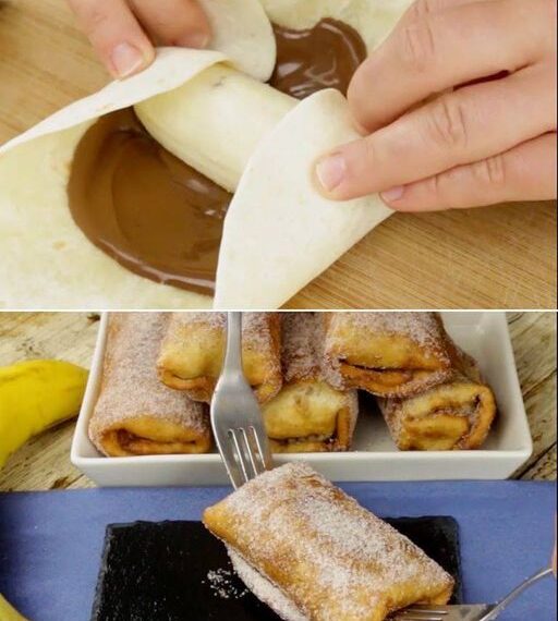 Les roulés à la banane