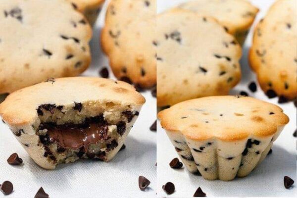 Mandises-Muffins Cœur Nutella.