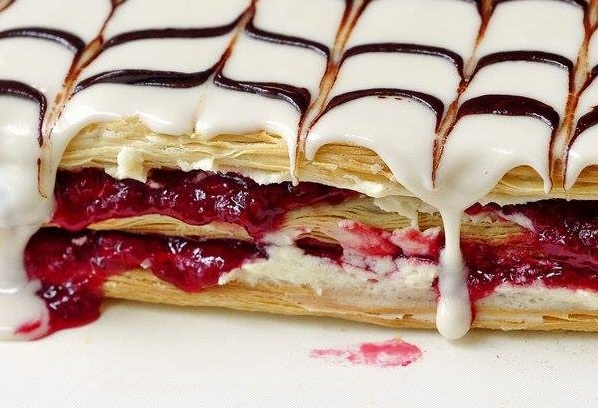 Mille feuille aux framboises