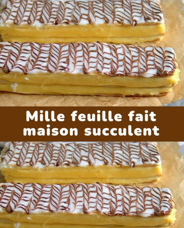 Mille feuille fait maison succulent
