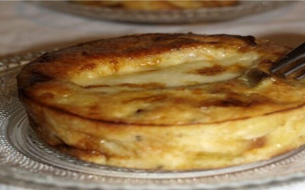 Moelleux aux poireaux et mozzarella.