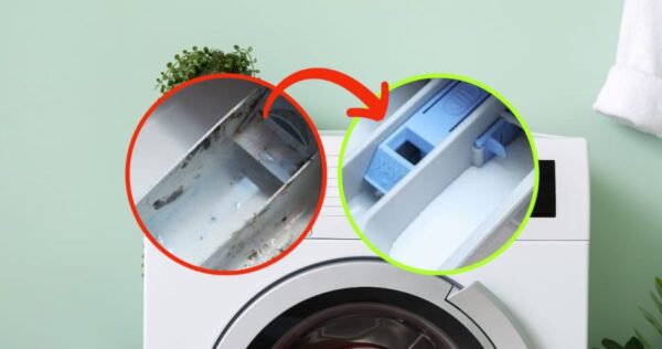 Moulez dans le bac de la machine à laver, avec cet ingrédient vous le refaites à neuf