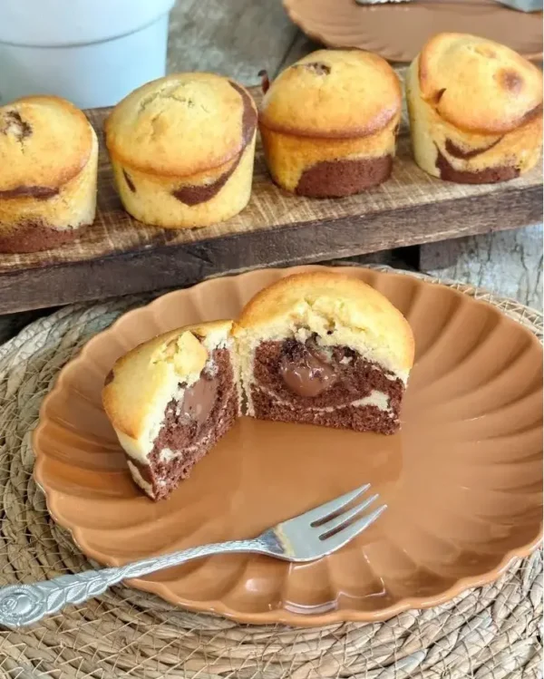 Muffins Marbrés au Nutella
